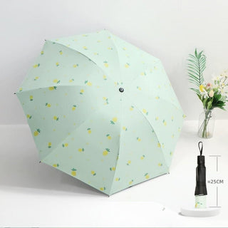 Carriable , Small print folding rain and sun umbrella