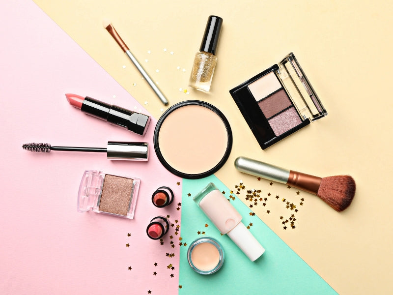 category picture of makeup. In the picture there are different types of makeup products .