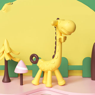 Food Grade Silicone Giraffe Soothing Teether for Children