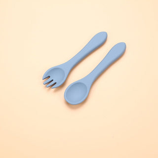 Food Grade Silicone Anti Slip Feeding Spoon for Children