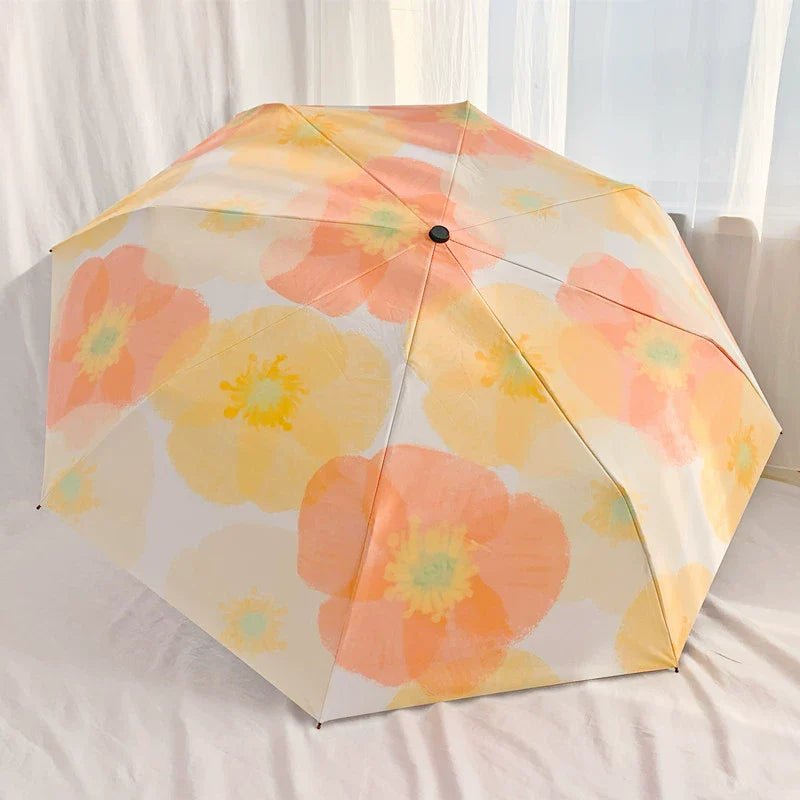 Automatic umbrella rain and UV protection small folding parasols.