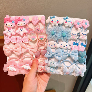 10 Pair Famous Caracter Children's Hair Tie Headband for Girls