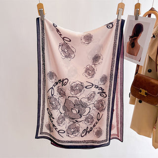 Colorful Luxurious Double Side Floral Printed Women's Viscose Scarf