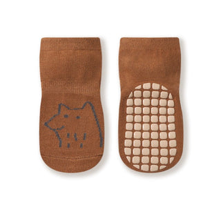 Non-Slippery All Seasons Cotton and Comfy Floor Socks for Newborn and Toddlers