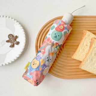 Illustrator hand-made automatic folding mini umbrella