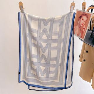 Gorgeous Simple Striped Pattern Scarf High-end Viscose Scarf