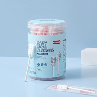 30Pcs Set Newborn Children's Gauze Cotton Swab Baby Tongue Cleaner Toothbrush