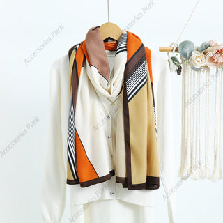 Color-Blocked Comfortable & Luxury Women's Viscose Scarf