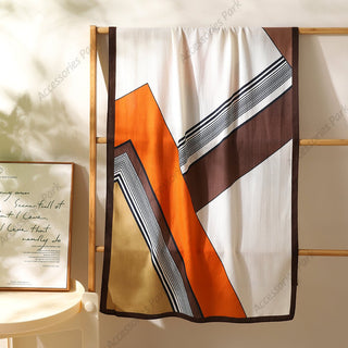 Color-Blocked Comfortable & Luxury Women's Viscose Scarf