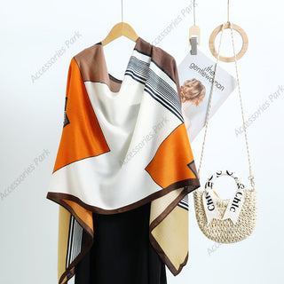 Color-Blocked Comfortable & Luxury Women's Viscose Scarf