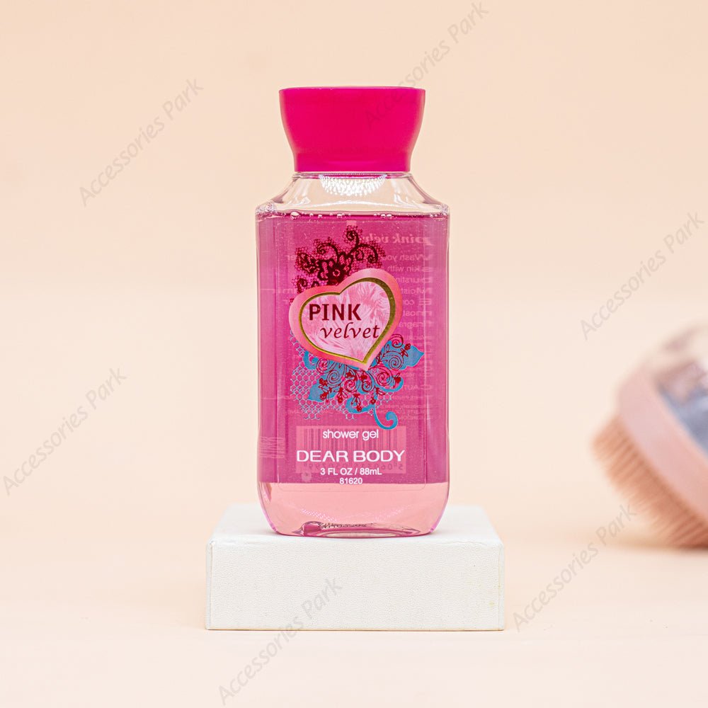 A shower gel with the Name Pink Velvet