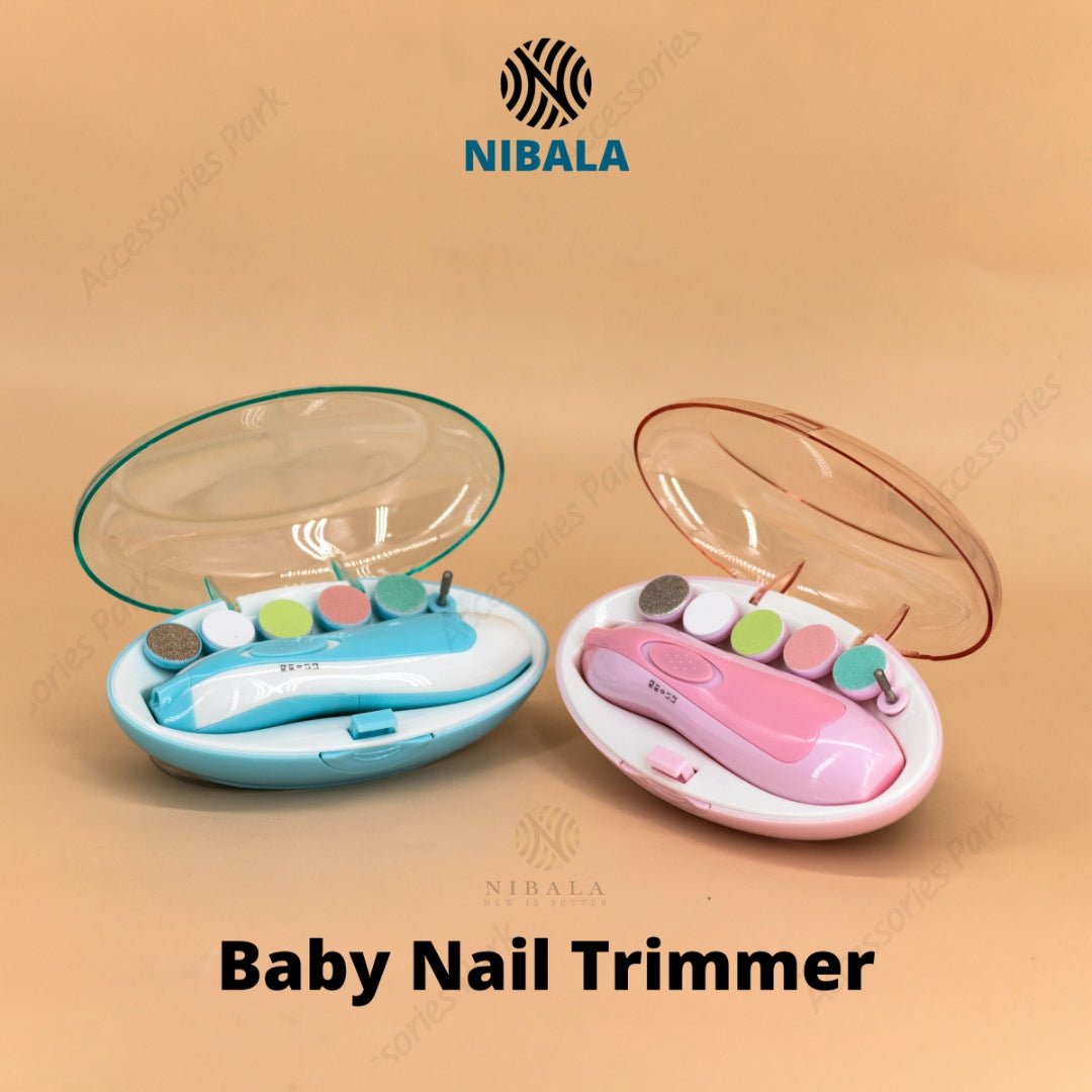 two baby nail trimmer which helps to polish and trim for baby nail