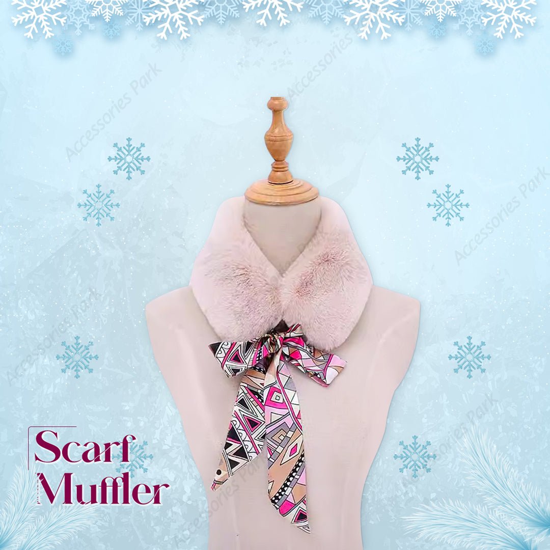 Luxury Faux Fur Neck Collar Scarf Muffler for Women