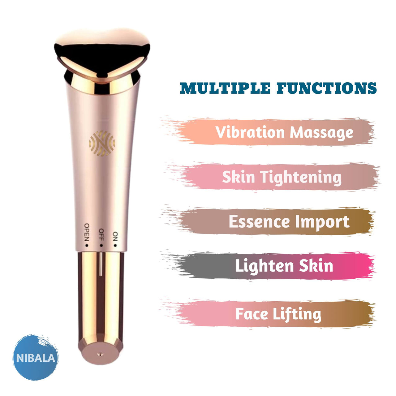 Multifunctional face lifting massager for facial and skin care