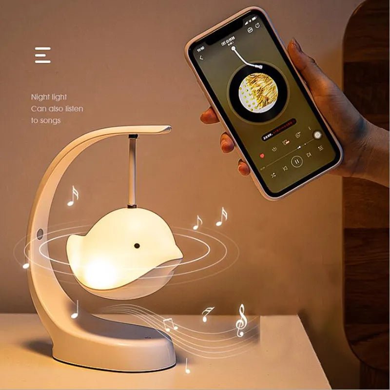 Rechargeable  LED Night Light Bluetooth Bird Night Lamp 7 Colors Table Light Decor Gift for Girlfriend
