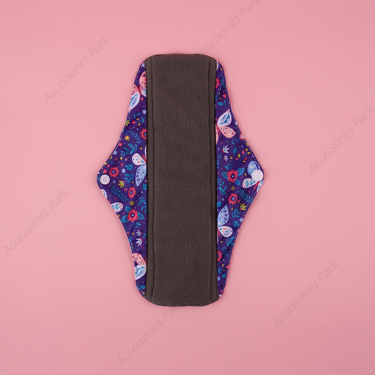 Floral Design dark blue color reusable pad