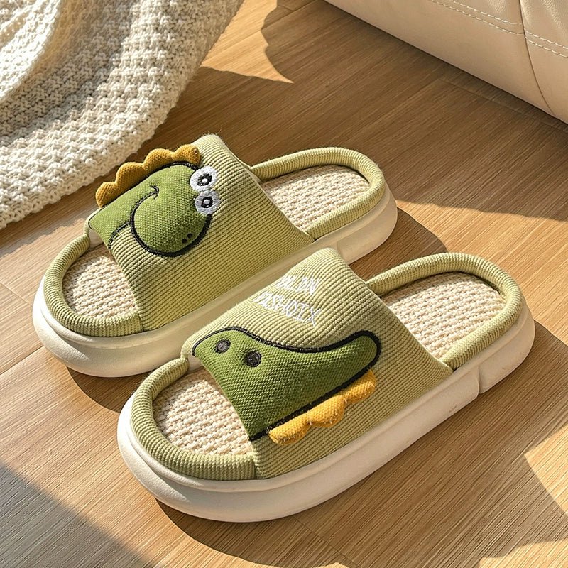 Thick-soled Comfortable linen Indoor slippers