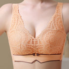 Latex Palm BC Cup Push-up Breast-Shrinking Vest-Style Lace  Adjustable Bra