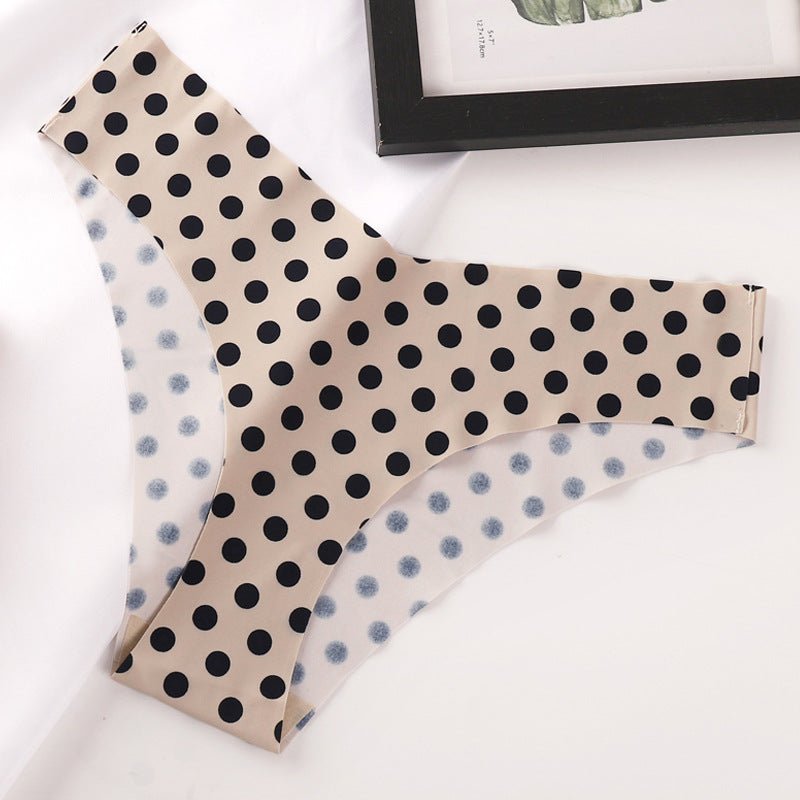 Leopard Print Ice Silk Quick-drying Seamless Comfortable Panties