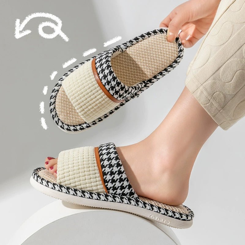 High-quality Thick-Soled Cotton and Linen Slippers