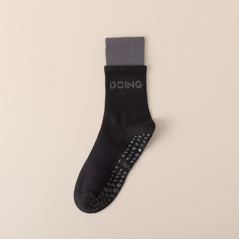 Double Thread Silicone Non-slip Yoga Socks For Women