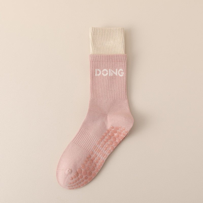 Double Thread Silicone Non-slip Yoga Socks For Women