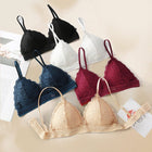 French Lace Adjustable Thin Section Deep V Triangle cup Female Bra