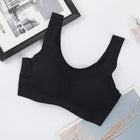 High Quality Ice Silk Seamless Wireless Plus-size Beautiful Vest Style Sports bra