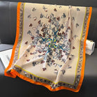 Beautiful Wild Butterfly Printed Silky Smooth Satin Silk Scarves