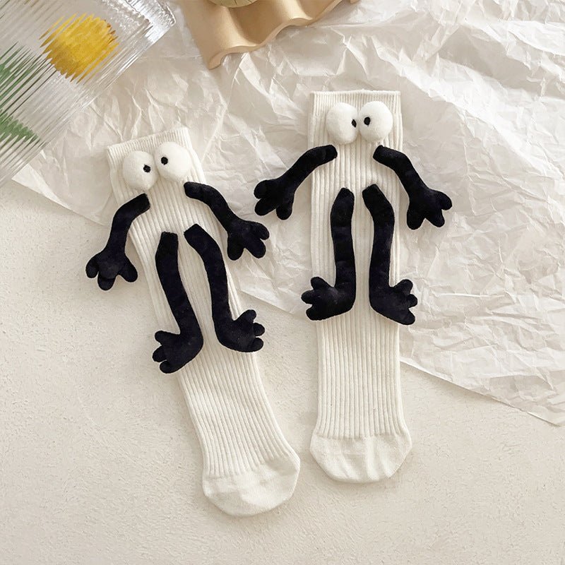 Kids Combed Cotton funny dolls socks