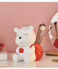 Creative White Bear Resin Animal Statue Pen Holder Makeup Brush Organizer Decor