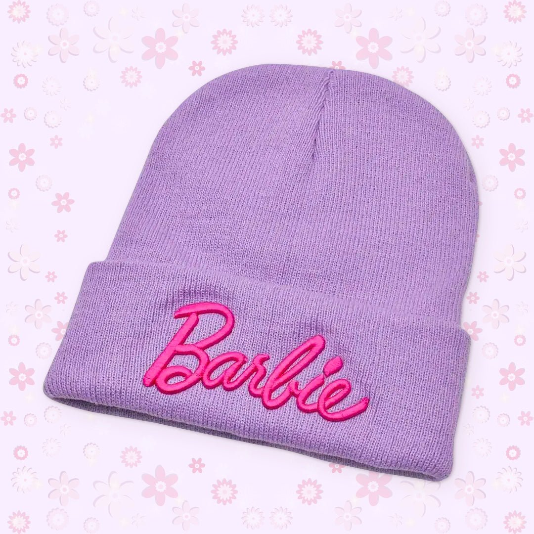 Embroidery Barbie Knitted Woolen Hats for Women