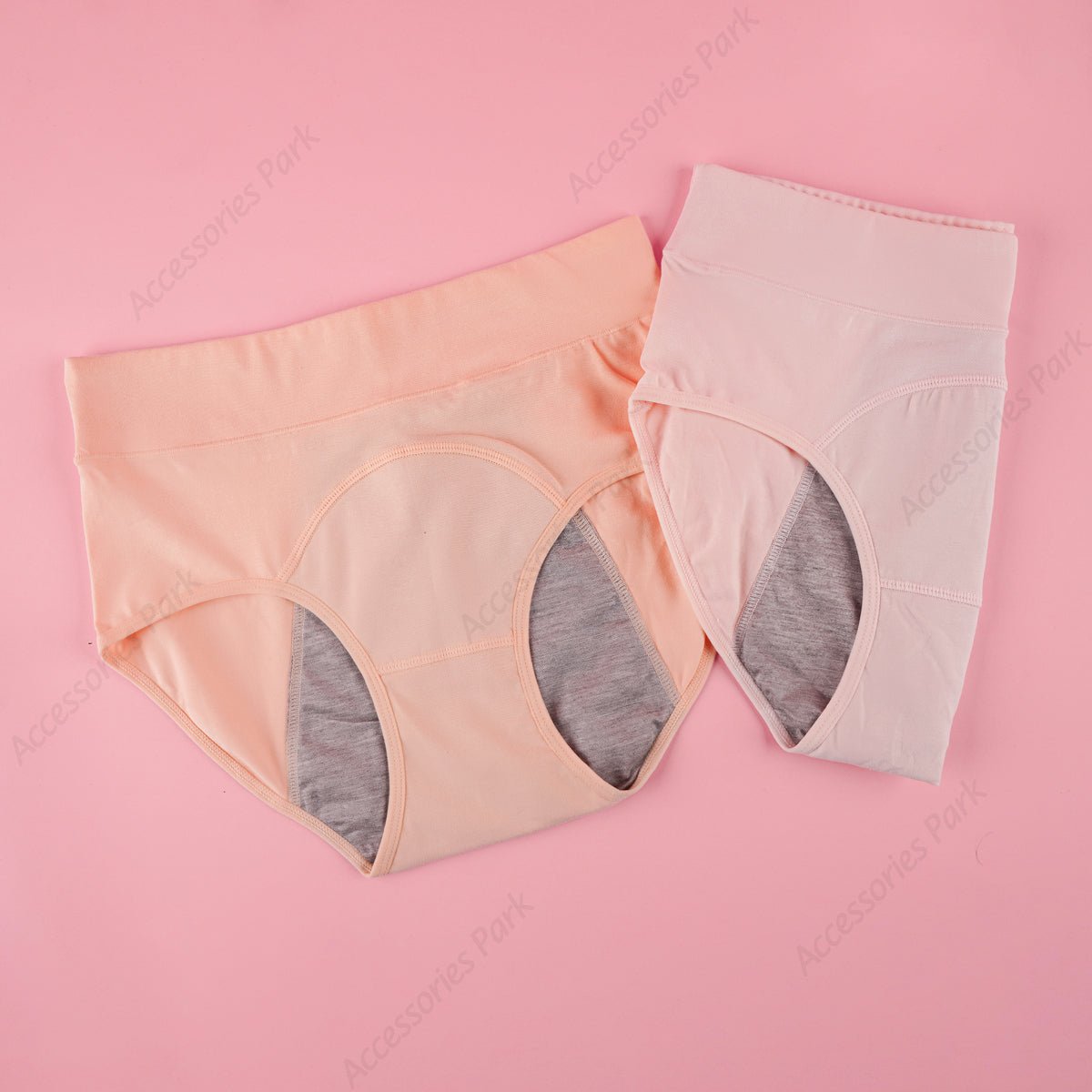 Skin and Pink Color Women's leakage proof menstrual pant  
