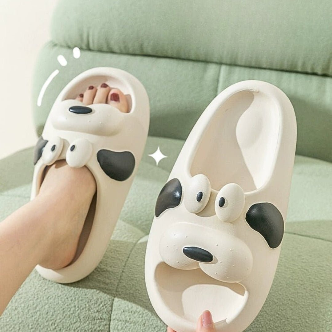 Cute Puppy Design Thick-bottom Sandals Indoor Home Slipper