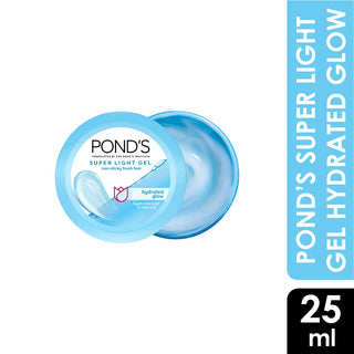 Pond's Super Light Gel Hydrated Glow packaging on a white background
