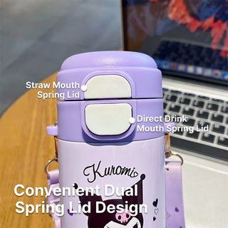 Chuhe Sanrio Insulated Water Bottle 480ml Steel Travel Cup Kit