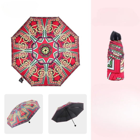 Five folding lightweight mini pocket umbrella