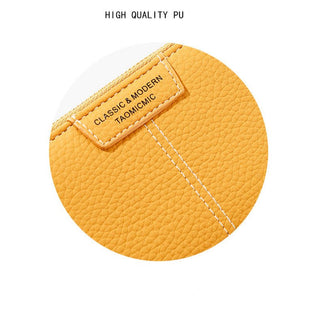 Fashionable and Multifunctional Short Zipper Bifold Wallet for Women