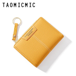 Fashionable and Multifunctional Short Zipper Bifold Wallet for Women