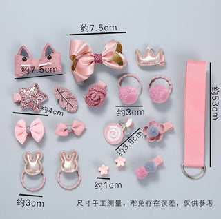 18 Pieces Set Korean Version Kids Hair Accessories Gift Box