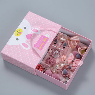 18 Pieces Set Korean Version Kids Hair Accessories Gift Box