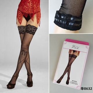 European and American Style Sexy Long Jacquard Socks Fishnet High Mesh Stockings