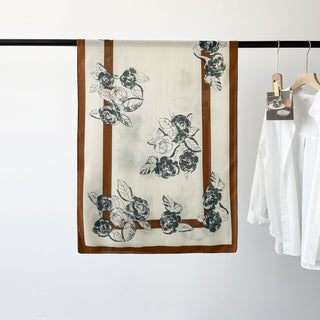 Women's Gorgeous Floral Design Luxurious Viscose Scarf