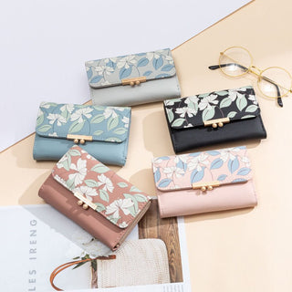 Korean Version Luxury Floral Design Women's Coin Purse Wallet