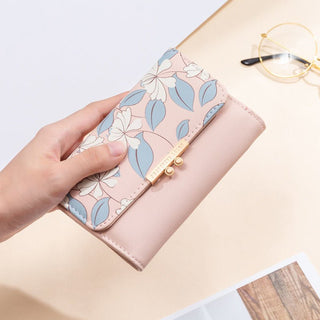 Korean Version Luxury Floral Design Women's Coin Purse Wallet