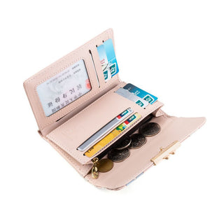 Korean Version Luxury Floral Design Women's Coin Purse Wallet