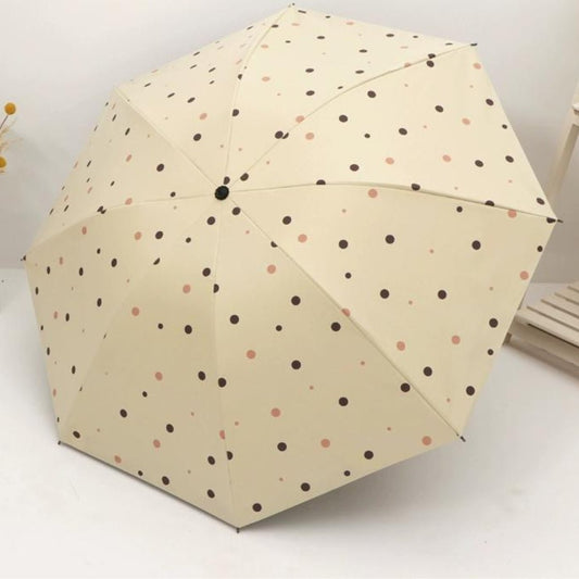 Carriable , Small print folding rain and sun umbrella