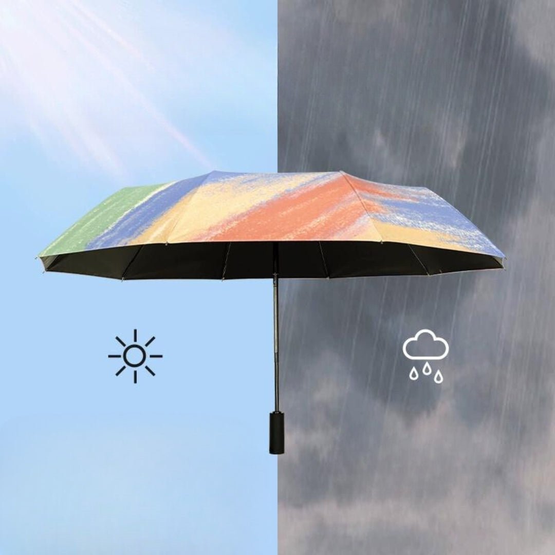 Rabbit graffiti all season fully automatic one click umbrella.