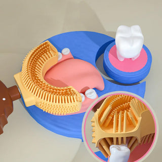 Children's U-Shaped Silicone Soft Bristle Donut Toothbrush