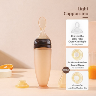 BBET Premium Quality Silicone Rice Paste Spoon Feeding Bottle for Kids